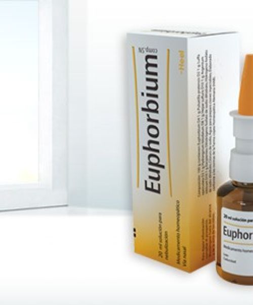Euphorbium Compositum SN  - Indicado para aliviar los síntomas de la secreción y la congestión nasal en los casos de rinitis con diverso origen, rinitis seca, hipertrófica y atrófica así como la sinusitis crónica. 