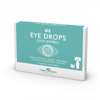Solución para hacer baños oculares que, limpia a la vez que alivia las molestias oculares.