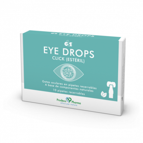  - Eye Drops son unas monodosis de colirio que trata la conjuntivitis, creando una película protectora sobre los ojos. Gracias a su formulación se contrarresta la contaminación, el humo, el viento... previniendo y mitigando la fatiga, quemazón y picor del ojo.