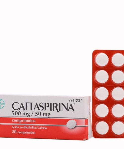 Cafiaspirina 500/50mg - Son unos comprimidos para el dolor de cabeza. Válidos para los dolores musculares, articulares, fiebre, gripe y malestar general.