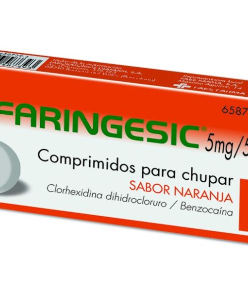 Faringesic Naranja - Calman el dolor y el picor de garganta. Posee además en su composición un anestésico con lo que adormece un poco la zona. 