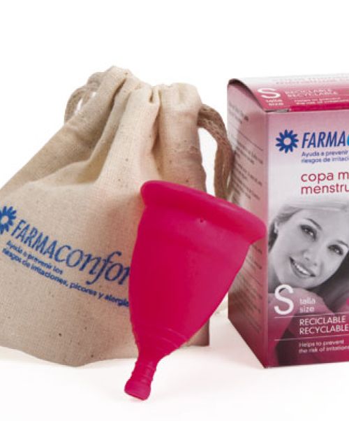 Farmaconfort  Copa Menstrual S - Farmaconfort está fabricada en España con TPE de grado médico, totalmente compatible con el organismo ya que no genera ninguna reacción adversa.