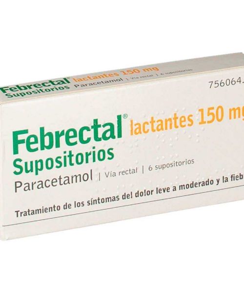 Febrectal 150mg - Paracetamol para niños para tratar los diferentes tipos de dolores, bajar la fiebre y calmar el malestar general. Válidos para el dolor de cabeza, de muelas, de boca en general, de regla, de espalda, golpes...