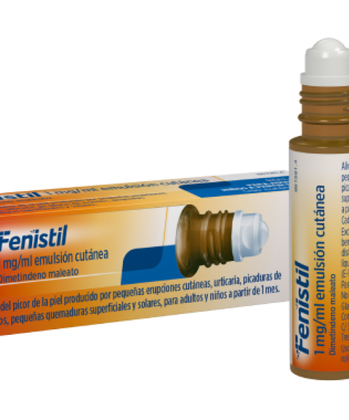 Fenistil roll-on - Es una emulsión en formato roll-on que calma el picor y las irritaciones causadas por la picadura de mosquitos.