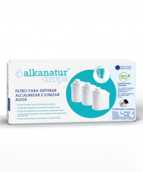 Filtro Alkanatur Drops - Filtro para depurar, alcalinizar e ionizar el agua.