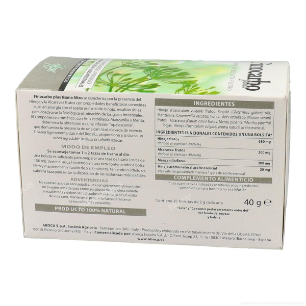 Finocarbo Plus Tisanas