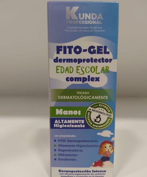 Fito-Gel dermoprotector -  Es un gel dermoprotector de manos para niños y adultos altamente higienizante con propiedades regeneradoras, hidratantes y emolientes.