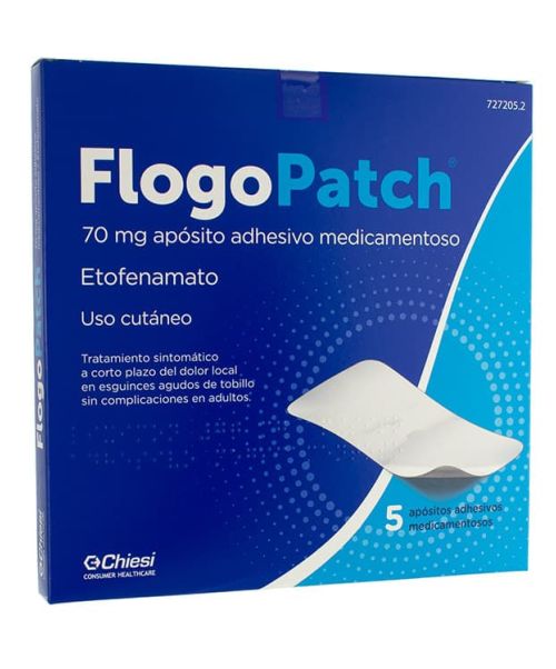 Flogopatch 70 mg apósitos - Alivia el dolor y las molestias oseas y musculares leves producidas por golpes o contusiones en cómodo formato parche.