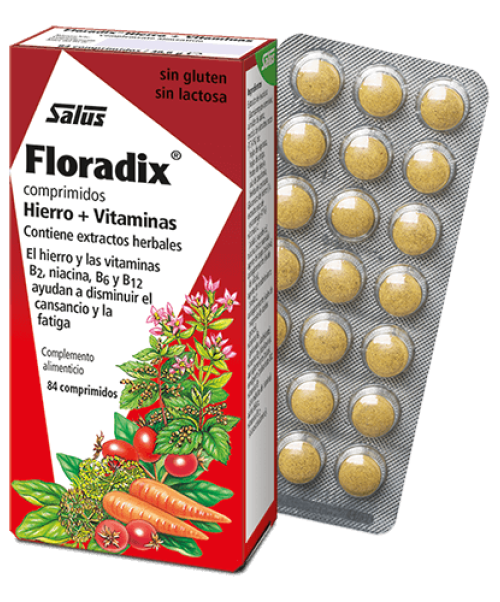 Floradix  - Hierro, vitaminas y minerales de origen natural para situaciones de cansancio, anemia, deportistas, embarazo...