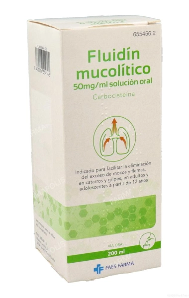 Fluidin mucolíico 250mg/5ml 