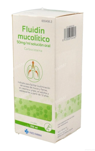 Fluidin mucolíico 250mg/5ml 