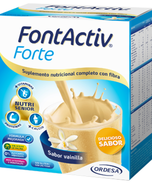 FontActiv forte sabor vainilla 30 g  - Es el suplemento nutricional ideal para adultos y mayores.