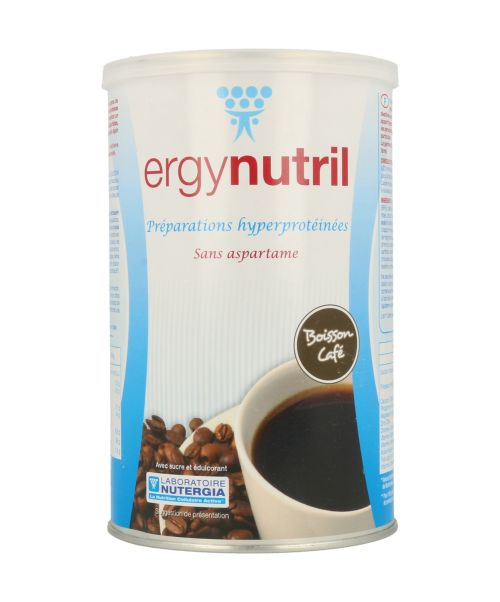 Ergynutril (Sabor a Café) - Preparación hiperprotéicas, energética ideal para mantener el cuerpo activo y estimular la pérdida de peso.