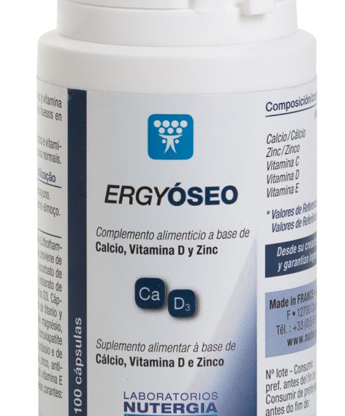 Ergyoseo - ayuda a remineralizar los huesos y a la formación del colágeno. Es un complemento alimentario que ayudan a mantener unos huesos sanos y fuertes durante más tiempo, evitando posibles descalcificaciones o lesiones.