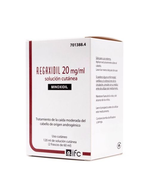 Regaxidil 20mg/ml - Es una solución a base de minoxidilo para tratar la alopecia o calvicie. 