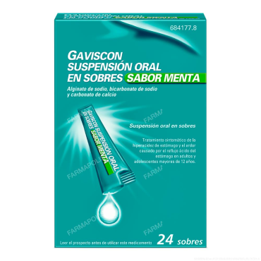  - Son unos sobres para tragar directamente de sabor a menta para la acidez gástrica o ardor de estómago. Actúan modificando el pH del estómago.