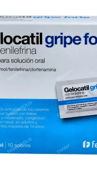 Gelocatil gripe forte fenilefrina 