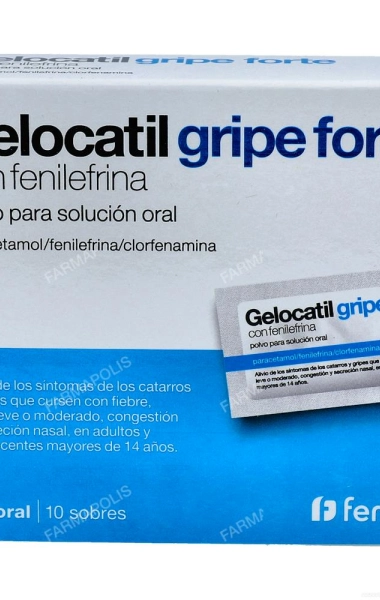 Gelocatil gripe forte fenilefrina 