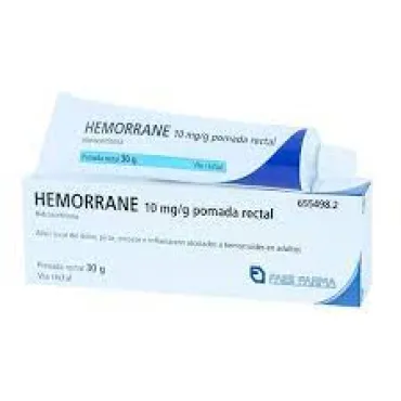  - Es una pomada que alivia la inflamación, ardor y picor de la zona anal causado por las hemorroides.