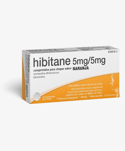 Hibitane forte naranja - Calman las infecciones leves de boca y/o garganta. 