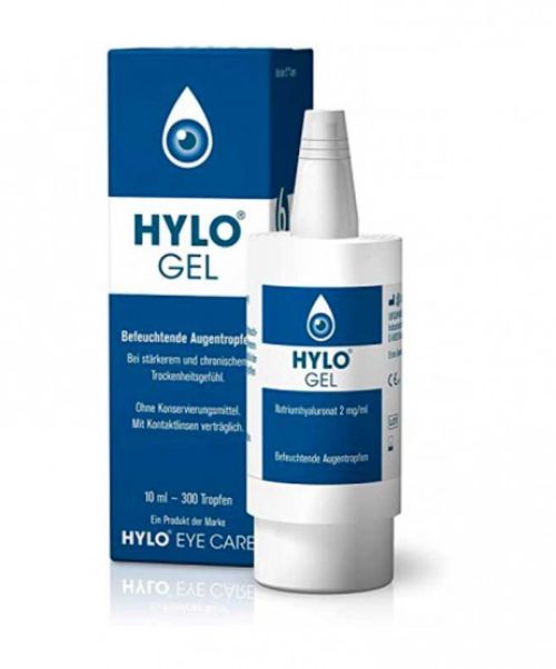 Hylo Gel - Colirio para sequedad ocular severa. Para la lubricación terapéutica e intensiva de la superficie ocular en situaciones graves y persistentes de sequedad ocular, así como en tratamientos postoperatorios oftálmicos.