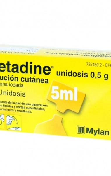 Betadine unidosis 5 ml.