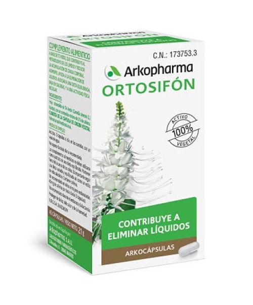 Arkocápsulas ortosifon (250 mg) - Ayudan a depurar y a eliminar la retención de líquidos. 