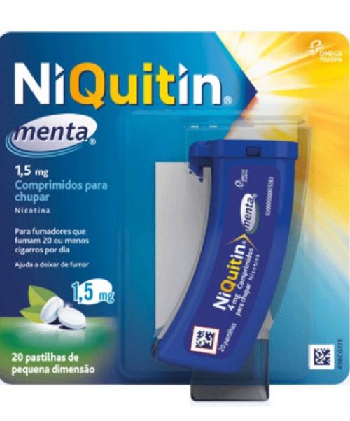 Niquitin 4mg - Son unos comprimidos para chupar con sabor a menta para ayudar a dejar de fumar. Contienen nicotina con lo que ayudan a calmar las ganas de fumar aportando la nicotina que no inhalamos del tabaco.