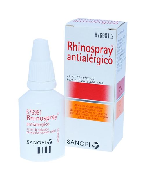 Rhinospray antialérgico  - Alivia la congestión nasal alérgica. Ayuda a respirar mejor, tratando la sinusitis y la rinitis.No usar más de cuatro días seguidos.
