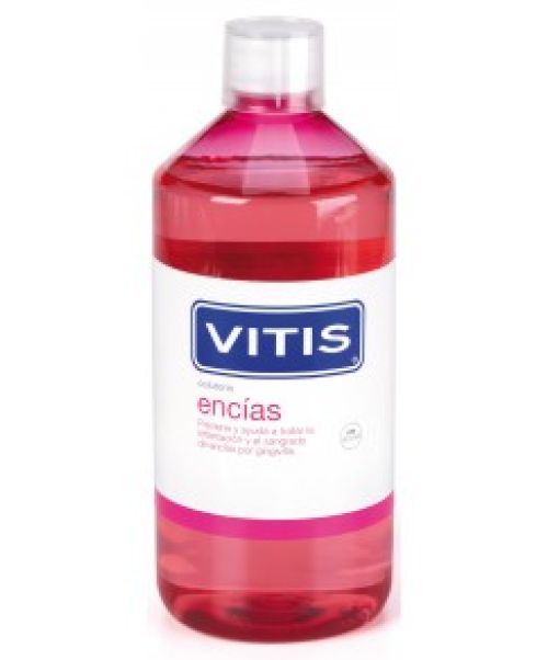 Vitis Encías Colutorio Bucal   - Es un enjuague de uso diario para una correcta higiene bucal en personas con problemas de encías.