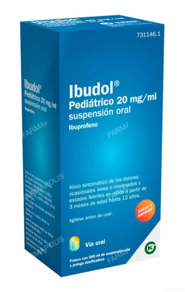 Ibudol pediátrico 20mg/ml  Ibudol pediátrico 20mg/ml