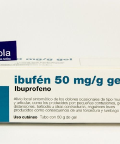 Ibufen 50mg/g - Es un gel antiinflamatorio que alivia los dolores musculares y articulares. Ideal como botiquín para deportistas ya que es válido para esguinces, torceduras, contusiones y golpes.