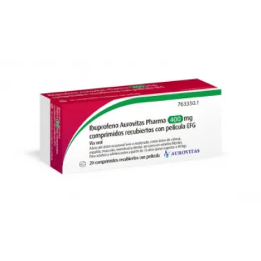  - Antiinflamatorio vía oral (ibuprofeno) . Se usan para el dolor de garganta (anginas), dolor de cabeza, fiebre, dolores musculares y menstruales.