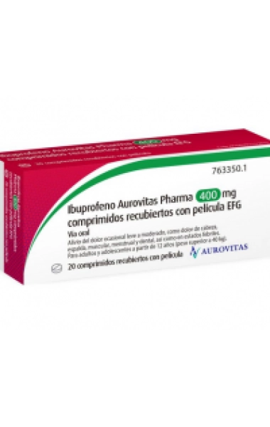 Ibuprofeno aurovitas 400mg