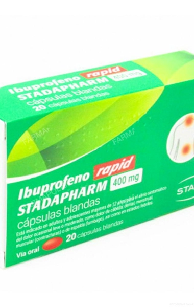 Ibuprofeno rapid stadapharm 400mg Ibuprofeno rapid stadapharm 400mg