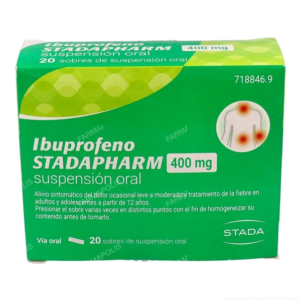 Ibuprofeno stadapharm 400mg Ibuprofeno stadapharm 400mg