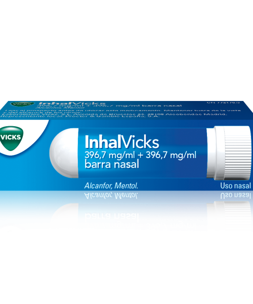 Inhalvicks  - Barrita nasal calma los síntomas de congestión nasal facilitando la respiración en procesos catarrales y gripales.
