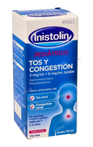 Inistolin pediátrico tos y congestión