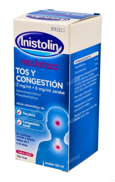 Inistolin pediátrico tos y congestión