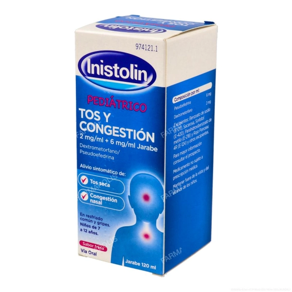 Inistolin pediátrico tos y congestión