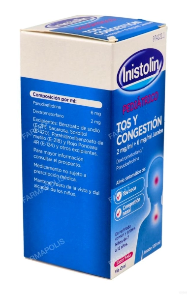 Inistolin pediátrico tos y congestión