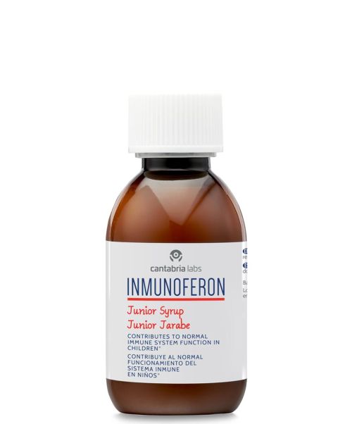 Inmunoferon Junior - Jarabe que ayuda a reforzar las defensas de los niños/as desde los 2 años. Contiene Echinácea y Propolis, así como AM3, una tecnología patentada con Glucomano y proteína de soja.