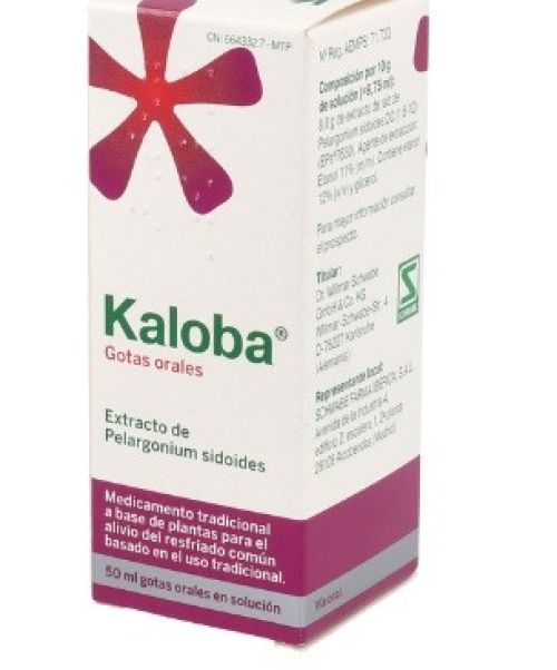 Kaloba gotas - Inmunoestimulante para tratar el resfriado común. Antiviral y antibacteriano ademas de subir las defensas del organismo.
