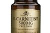  L-Carnitina 500 mg  - Uno de los productos de la gama de aminoácidos de Solgar de más alta calidad. Contiene L-carnitina, un aminoácido importante para el metabolismo y la liberación de la energía celular. 