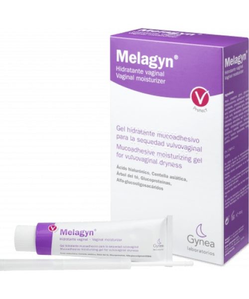 Melagyn Hidratante Vaginal de Gynea - Gel hidratante íntimo mucoadhesivo para la sequedad vaginal.