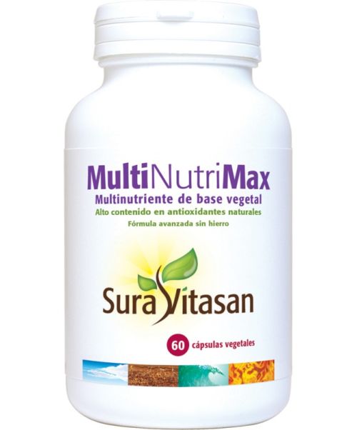 MultiNutriMax - Es un complemento alimenticio que combina 11 vitaminas, 10 minerales y una selección de nutracéuticos en una base vegetal para una mayor protección antioxidante.