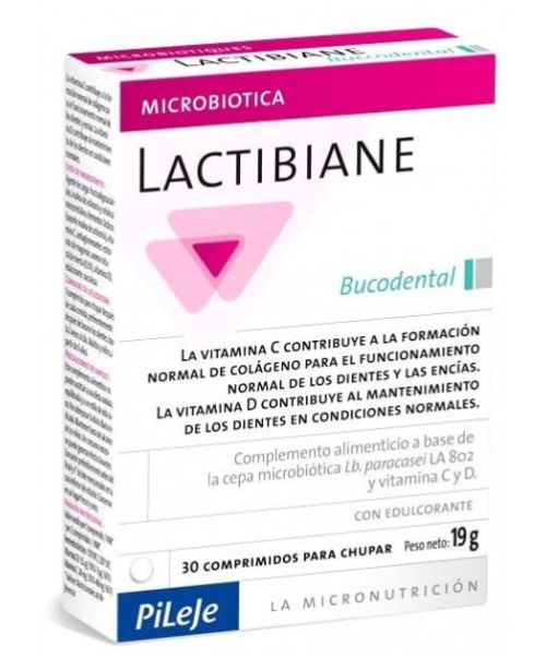 Lactibiane Bucodental   - Es un probiótico que contribuye a la formación normal de colágeno para el funcionamiento normal de los dientes y encías. 