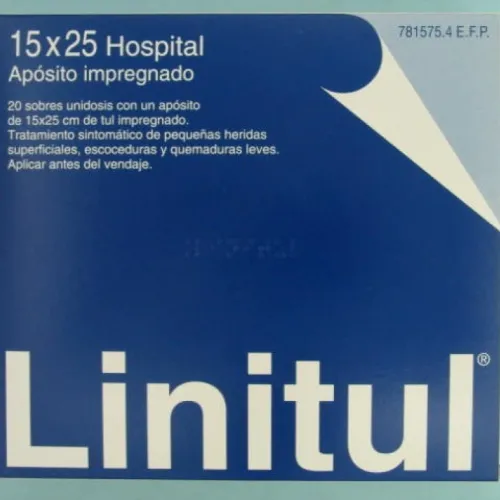  - Apósitos impregnados para tratar úlceras, escaras, quemaduras y heridas.