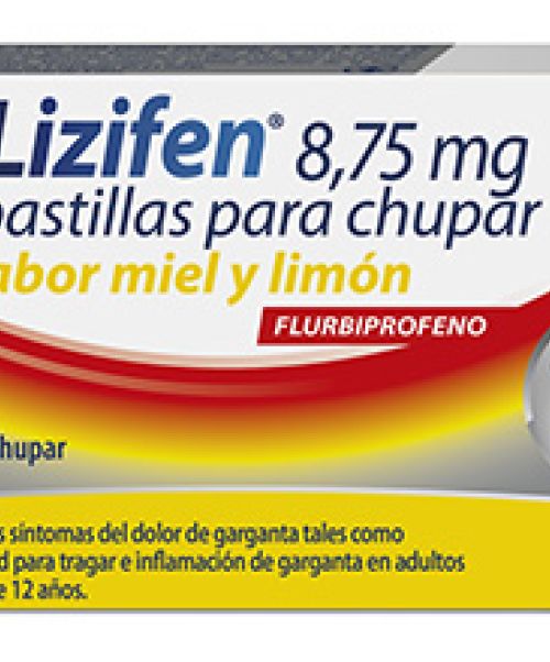 Lizifen limón 8,75 mg  - Calman las molestias, la tos y la dificultad para tragar.