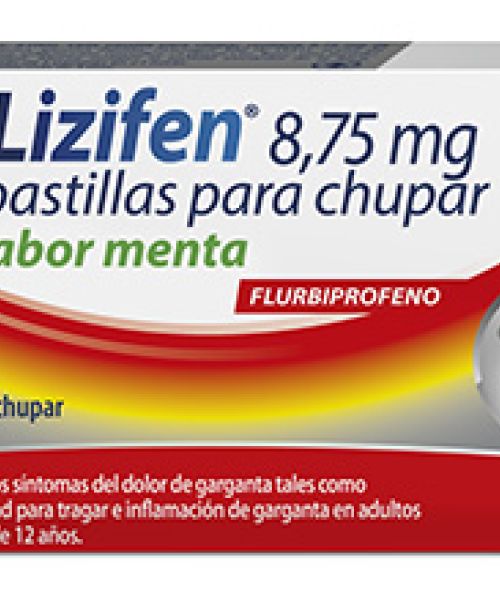 Lizifen menta 8,75 mg  - Calman las molestias, la tos y la dificultad para tragar.